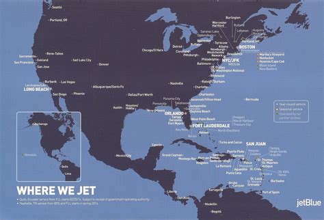 Jetblue Destinations Map September 2015 Mpar21 Flickr