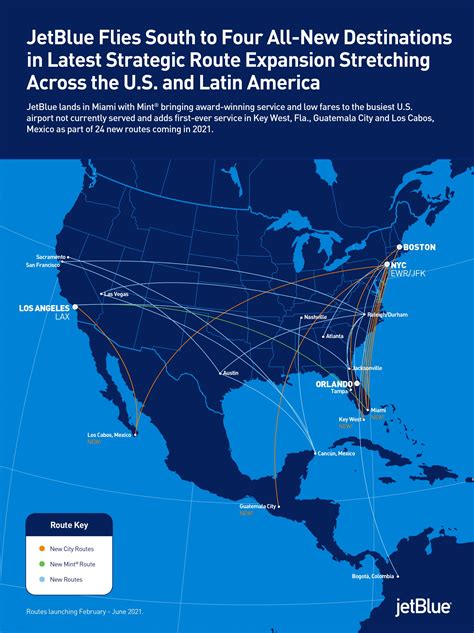 Jetblue Flies South To Four All New Destinations In Latest Strategic