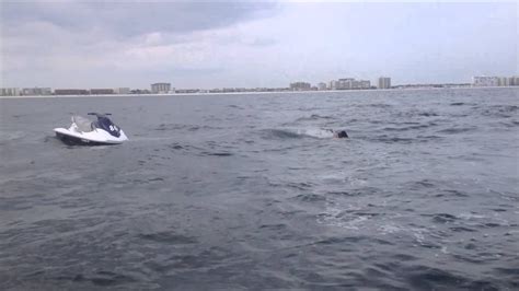 Jetski Fall In Ocean Off Destin Shore Youtube