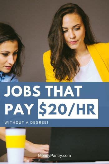 Jobs That Pay 20 An Hour Without A Degree