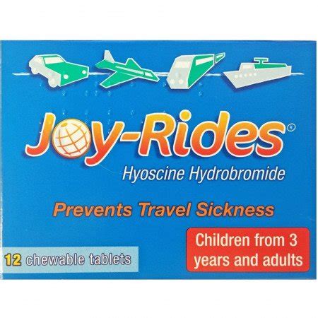 Joy Rides Travel Sickness Tablets 12 Expresschemist Co Uk Buy Online