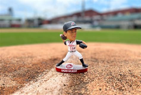 July 15 2023 Arkansas Travelers Logan Gilbert Bobblehead Stadium