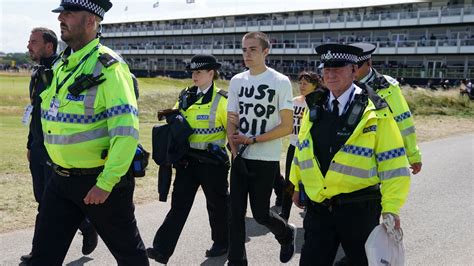 Just Stop Oil Protestors Disrupt Open Championship Cnn