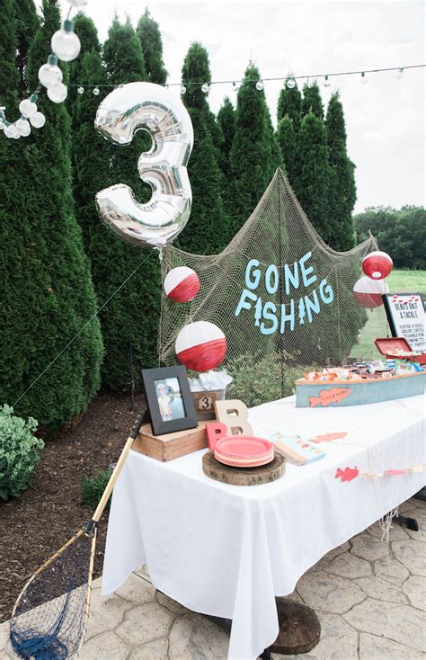 Kara S Party Ideas Colorful Gone Fishing Birthday Party Kara S Party