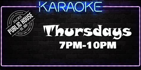 Karaoke Night Is Tonight Jack S Public House