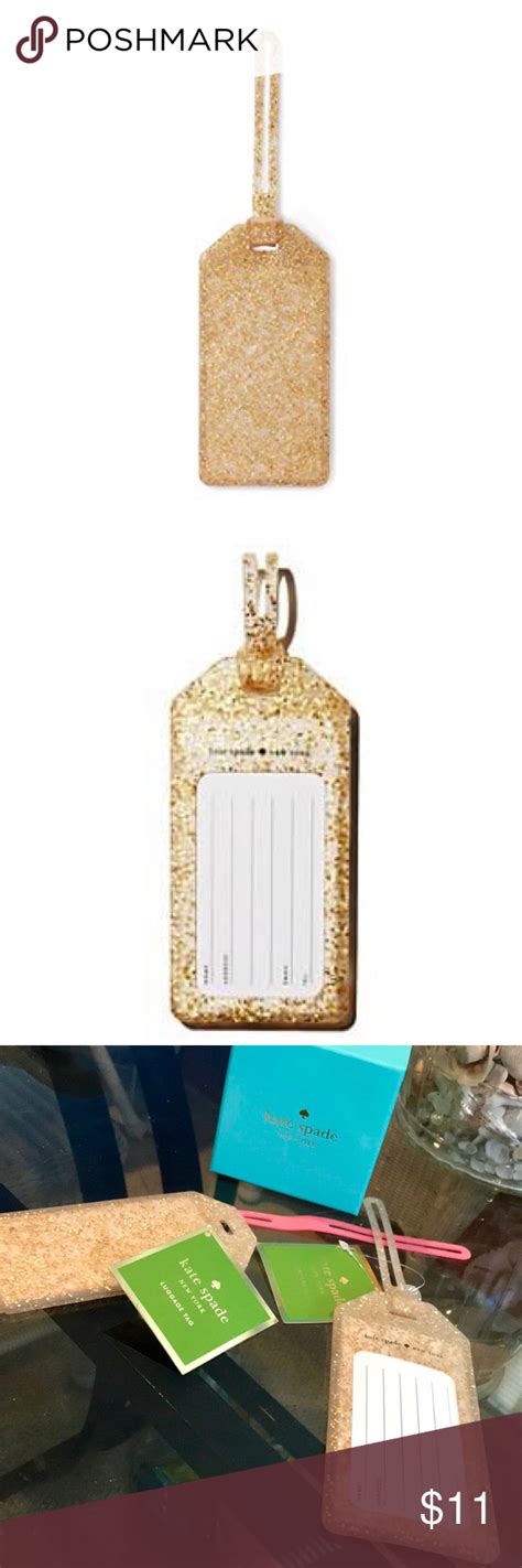 Kate Spade Luggage Tags In Multi Glitter 2 Kate Spade Luggage