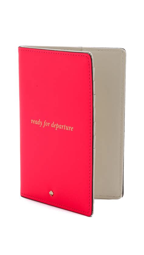 Kate Spade Travel Passport Holder In Red Lyst