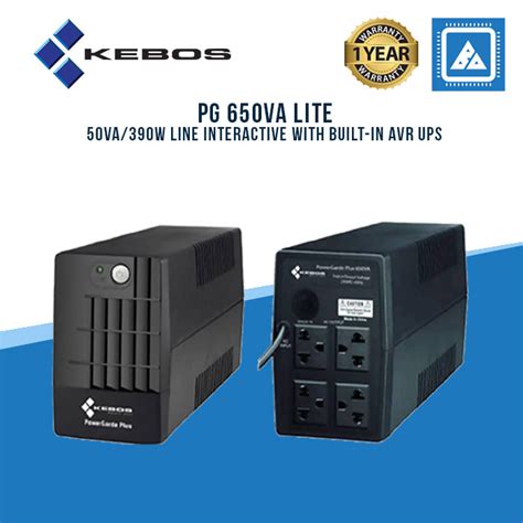 Kebos Pg Lite 650Va 390W Avr Ups Buy Rent Pay In Installments