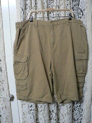 King Size Big Amp Tall Men 48 Big 45X13 Brown Cargo Short 16 Amp Quot Rise Side Elastic Ebay