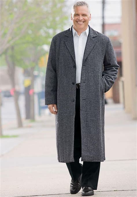 Kingsize Men S Big Tall Wool Blend Long Overcoat At Amazon Men S