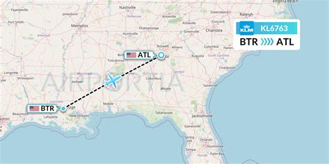 Kl6763 Flight Status Klm Baton Rouge To Atlanta Klm6763