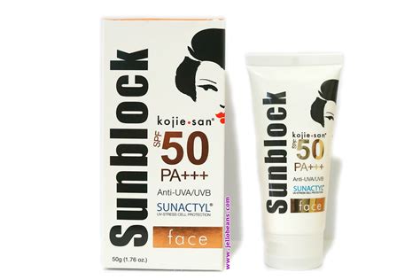 Kojie San Sunblock For Face Spf 50 Pa Review Jello Beans