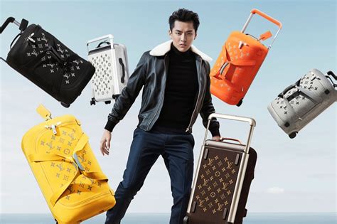 Kris Wu For Louis Vuitton Horizon Soft Luggage Campaign