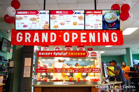 Krispy Krunchy Chicken Opens In Golden Acorn Casino Restaurant Magazine