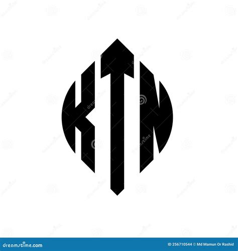 Ktn Circle Letter Logo Design With Circle And Ellipse Shape Ktn