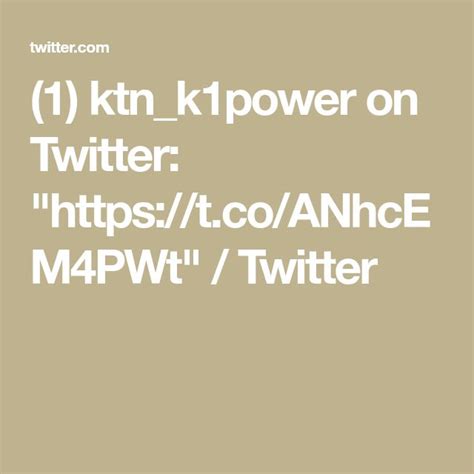 Ktn K1power On Twitter 2022