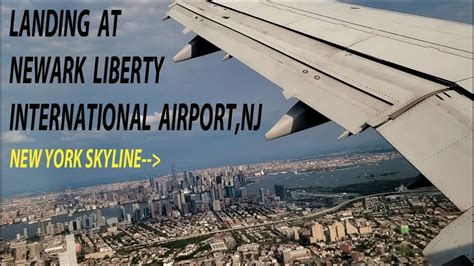 Landing At Newark Liberty International Airport Ewr New Jersey