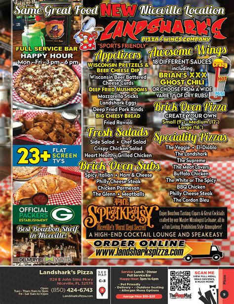 Landshark S Pizza Company Destin Menus And Pictures