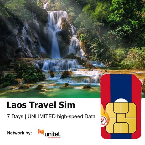 Laos Travel Sim Card 7 Day Unlimited Highspeed Data 4G Lte