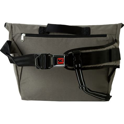 Large Chrome Messenger Bag for Travel