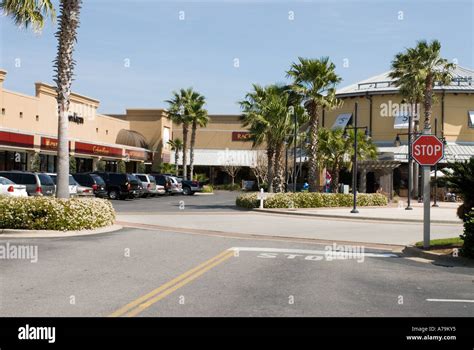 Large Factory Outlet Mall In Destin Florida Usa A Shopping Meca Stock