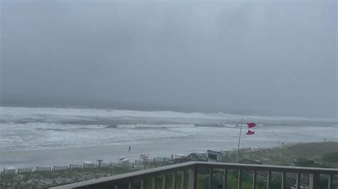 Large Waves In Destin Florida As Hurricane Ida Makes Landfall In