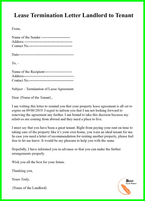 Lease Termination Letter To Tenant Florida Onvacationswall Com