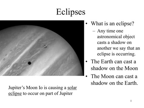 Lecture 5 Eclipses