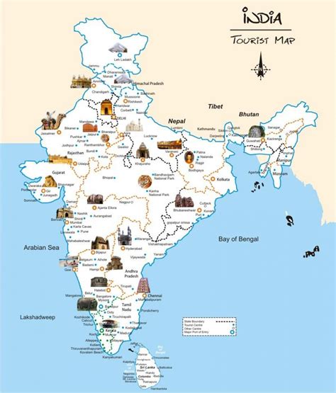 Lieu Touristique Carte De L Amp 39 Inde L Amp 39 Inde Carte Des Lieux Touristiques Asie Du Sud Asie