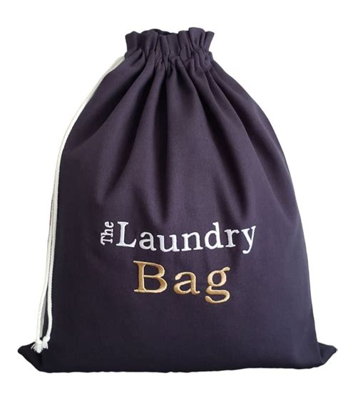 Linen Laundry Bag Embroidered Laundry Bag Linen Bag Travel Canvas Laundry Bag Travel Laundry Bag