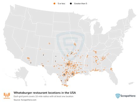 List Of All Whataburger Store Locations In The Usa Scrapehero Data Store