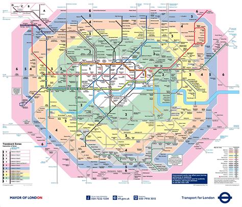 London Travel Card Zones 1 6 Map Infoupdate Org