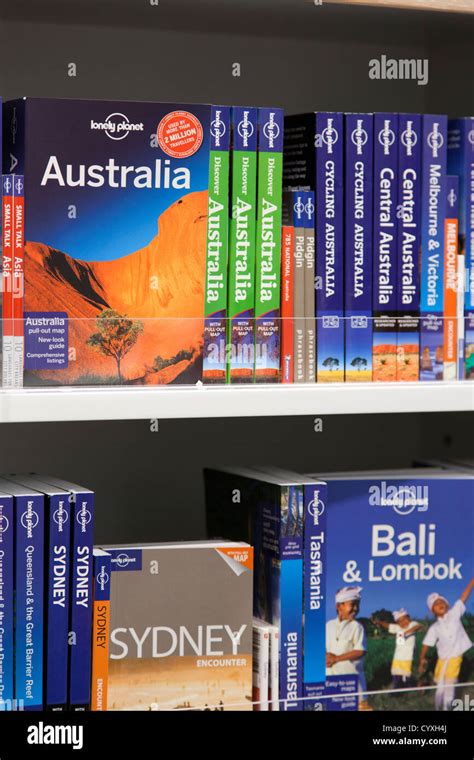 Lonely Planet Guides On Bookshelf In Lonely Planet Shop Manchester