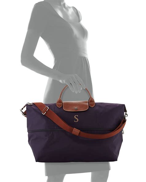 Longchamp Le Pliage Expandable Travel Bag In Blue Lyst