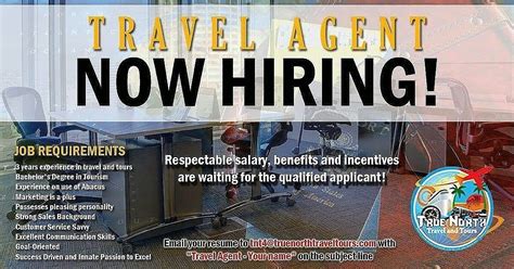 Looking For High Caliber Travel Agent For Immediate Hire Apply Now