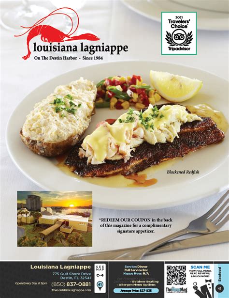 Louisiana Lagniappe Destin Menu Coupons The Menu Mag