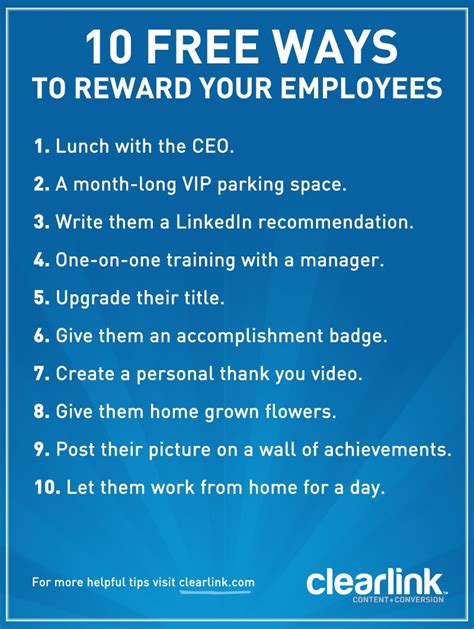 Love These Tips 10 Free Ways To Reward Your Employees Work Happy