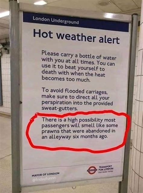 Loving The London Underground Warning Signs Friday Fun