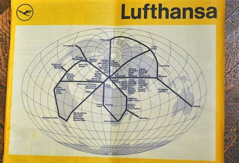 Lufthansa World Destinations 1973 Wow Talk About Coverin Flickr