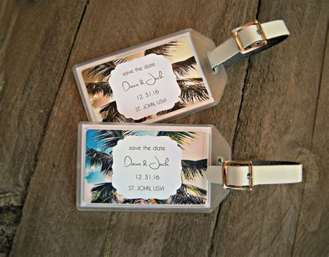 Luggage Tag Destination Wedding Favors The Destination Wedding Blog