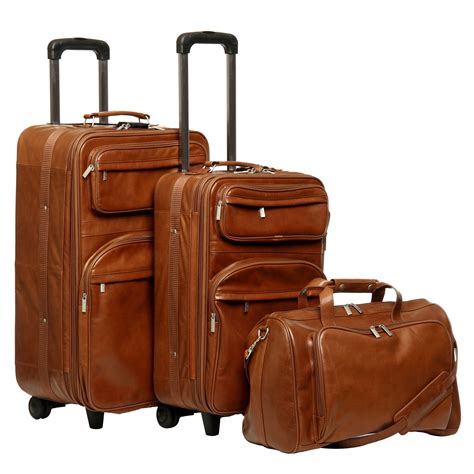 Luxury Leather Luggage Sets Surfeaker