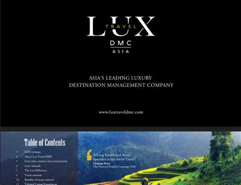 Luxury Travel Vietnam Co Ltd Lux Travel Dmc To Launch E Brochure 2023 For Travel Professionals