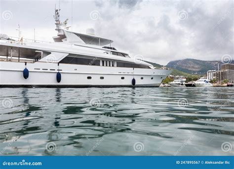 Luxury Yacht Anchored At Harbour Travel And Vacation Destinations