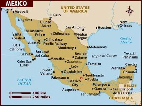 M Xico Mapa Tur Stico Mapa Tur Stico De M Xico Am Rica Central Am Rica