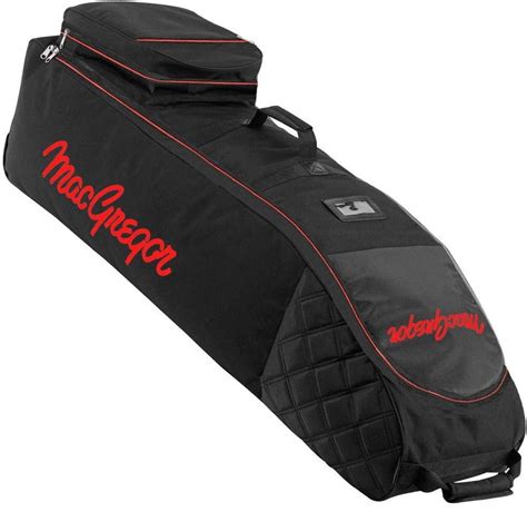 Macgregor Golf Vip Deluxe Wheeled Golf Travel Cover Flight Bag Black Red Walmart Com