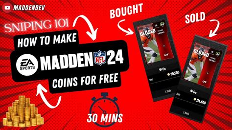 Madden 24 Mut Coin Making Methods 30 Minute Sniping Challenge We Made How Much In 30 Minutes