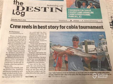 Made The Front Page Of The Paper From Th Destin Fishing Report