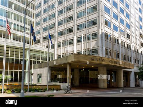 Main Headquarters Of The Mayo Clinic In Rochester Minnesota Stock