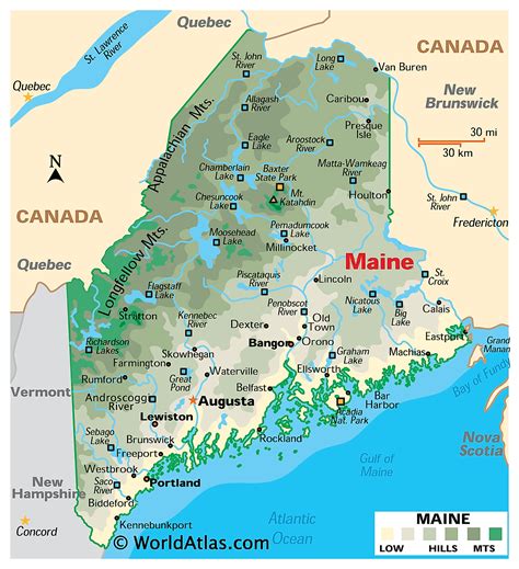 Maine Lakes Amp Mountains Maine Regions Guide