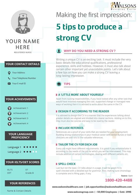 Making The First Impression 5 Tips To Produce A Strong Cv Walsons